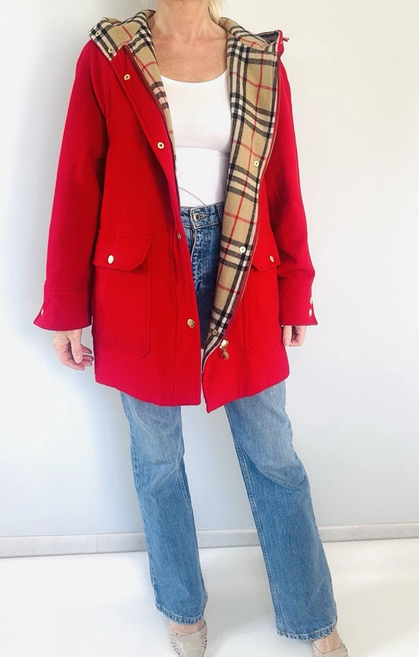 Manteau caban en laine BURBERRYS Vintage 1980s/1990s - Photo 1/4
