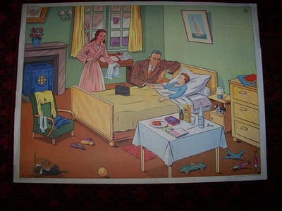 Affiche scolaire ancienne pédagogique .. 1950/60.. E. Rossignol ... - Photo 1/2