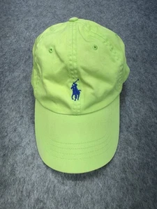 Polo Ralph Lauren Mütze Herren Einheitsgröße verstellbar neongrün blau Logo - Bild 1 von 6