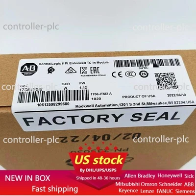 Nuevo módulo de entrada de 6 puntos ControlLogix 1756-IT6I2 SER A 1756IT612 sellado de fábrica Foto 1 de 4