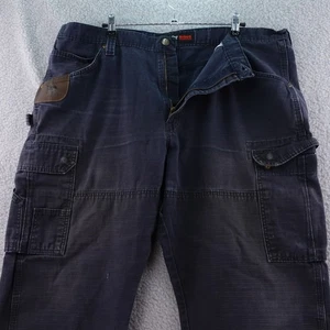 Wrangler Riggs Workwear Men's Dark Wash Carpenter Cargo Pants Size 40x30 - Picture 1 of 8