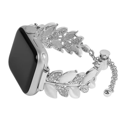 Brillante Joyería Diamante Pulsera Banda para Apple Watch Ultra Series 10 9 8 7 6 SE Foto 1 de 4