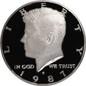1987 S Gem Proof Kennedy Half Dollar US Münze - Bild 1 von 12