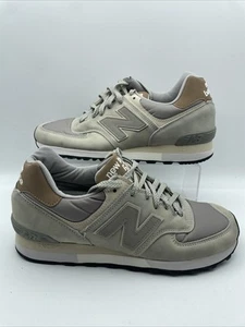 New Balance 576 Hecho en Inglaterra Marrón Gris Zapatos Informales Tenis Reino Unido 7 UE 40.5 #2 - Imagen 1 de 9