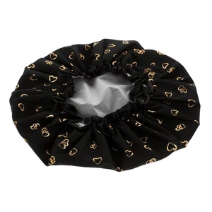 Bathing Hat Printed Shower Cap Elastic Bathing Hair Cap Hair Mask Cap for Long - Picture 1 of 12