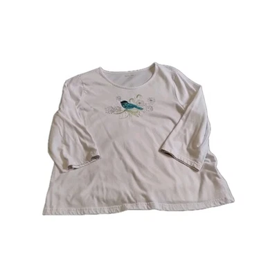 Женский пуловер Breckenridge размер XL белая футболка рукав 3/4 - Изображение 1 из 4