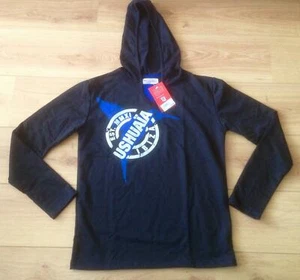 BNWT USHUAIA BEACH HOTEL HOODY HOODIE - SMALL S - BLACK - IBIZA CLUB POSTERS - Picture 1 of 2