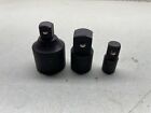 3 Piece Impact Wrench Socket Wrench Adapter Set Tool Lot Drive 3/8 1/4 1/2 Air