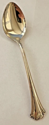 ENGLISH CHIPPENDALE R&B STERLING 6 3/4" OVAL SOUP SPOON NO MONO  VERY LITTLE USE Cover