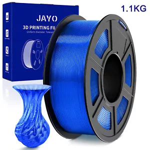 JAYO Transparent Blau PLA+ Filament 1,75mm 1,1kg/2,4lb 3D Drucker Warping frei - Bild 1 von 9