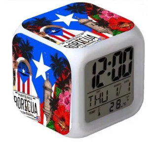 PUERTO RICO MOODICARE GLOWING LED COLOR DIGITAL ALARM CLOCK/BRAND NEW - Picture 1 of 3