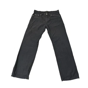 Hugo Boss Mens Chinos Straight Regular Dark Grey Lightweight Faded Maine W32 L32 - Picture 1 of 13