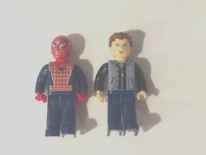 LEGO 4 JUNIORS SPIDER-MAN 2x MINIFIG LOT #1 Peter Parker minifigures - Picture 1 of 2