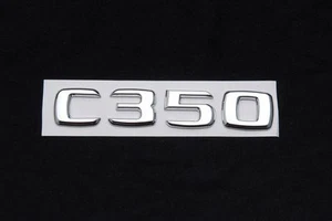 Trunk Rear Emblem Badge Chrome Letters C 350 fit for Mercedes W203 W204 C-Class - Picture 1 of 1