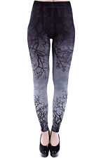 GREY BRANCHES Leggings, creepy tree, gradient by Restyle Goth, Rock