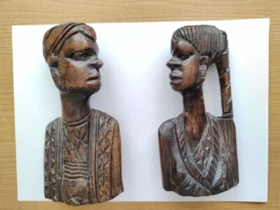 Estatua africana de madera Iroko, colección muy rara, hecha a mano Foto 1 de 4