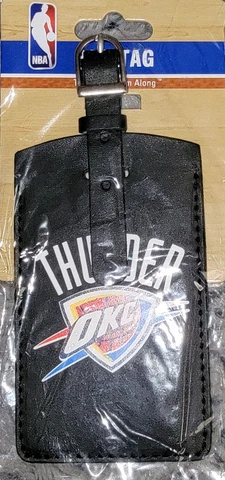OKC Thunder Bag Tag Luggage Tag ID Officially Licensed NBA Team NEW FREE SH 29 Cover
