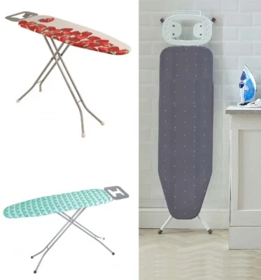 LARGE FOLDING IRON BOARD LIGHT WEIGHT NONSLIP IRONING BOARDS ADJUSTABLE HEIGHT - Image 1 of 4