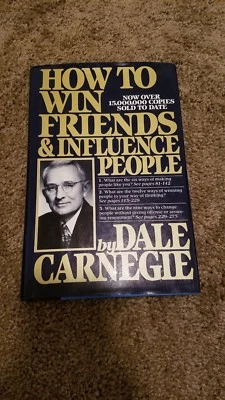 Lot of Two Dale Carnegie Best Sellers 1981 Hardcover Self Help Win Friends 80s - Image 1 of 4