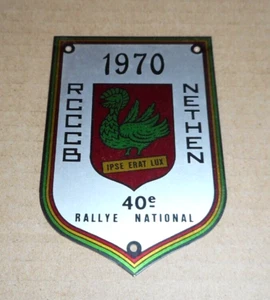 Ancien badge plaque calandre R3CB RCCCB 40e RALLY NATIONAL CAMPING CARAVANE 1970 - Picture 1 of 2