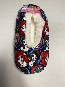 disney princess girls slipper socks grippers shoe size 13-4 medium large - Picture 1 of 5