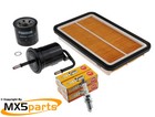 MX5 Service Kit Oil Air Fuel Filters & Plugs Genuine Mazda MX-5 Mk2 2.5 1998>05