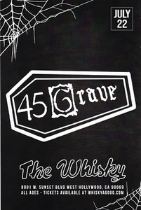 45 Grab Konzert Poster von Whisky A Go Go 22. Juli Show - Bild 1 von 1