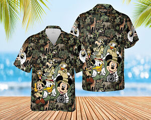 Mickey Safari Shirt Disney Animal Kingdom Hawaiian Shirt Disney Safari Trip Tee