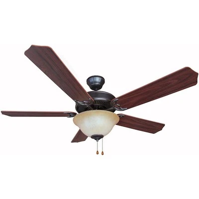 HARDWARE HOUSE Oil Rubbed Bronze 52" Ceiling Fan w/ Light Kit #23-9837