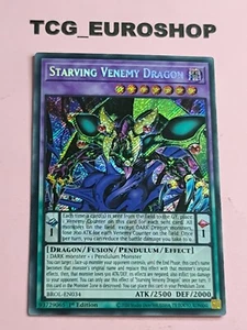 STARVING VENEMY DRAGON ● YUGIOH ● BROL ● 2021 ● SECRET RARE ● ENGLISH ● NM ● 116 - Picture 1 of 2