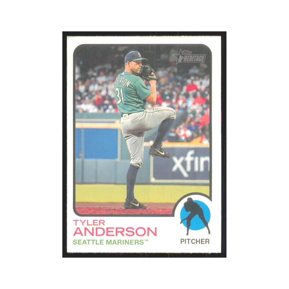 2022 Topps Heritage Tyler Anderson Mariners #369 - Image 1 of 3