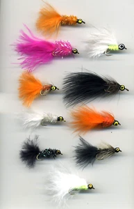 Trout Flies: Lead Heads x 10 assorted size 10 (code 096c) - Picture 1 of 3