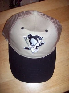 NEW Pittsburgh Penguins baseball hat cap Adjustable NHL tan - Picture 1 of 3