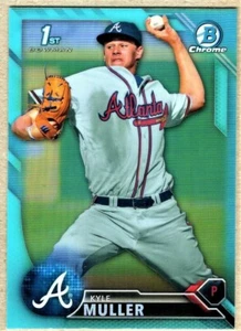 KYLE MULLER - 2016 BOWMAN CHROME DRAFT SKY BLUE REFRACTOR RC - Picture 1 of 2