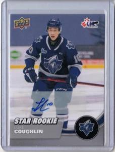 LUKE COUGHLIN 21/22 Upper Deck CHL Auto Autograph Signed Signature Rookie #392 - Picture 1 of 2