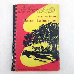 La Fourchette: Recipes from Bayou Lafourche w/ Local Ads - 1951 - Thibodaux - Picture 1 of 11