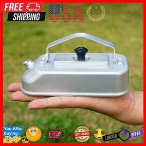 Tragbarer Camping Teekessel Outdoor Kochgeschirr Wasserkocher für Reise Backpacking - Bild 1 von 12