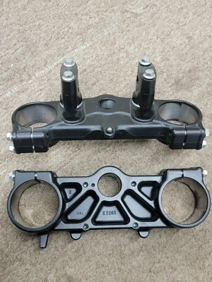 Abrazadera superior KX250F 2017 44039-0143-21 con abrazadera inferior y soportes de barra Foto 1 de 2