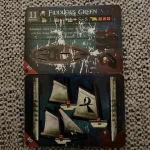 WizKIds Pirates of Davy Jones' Curse #017 Fiddler's Green (Common) schooner new - Picture 1 of 1