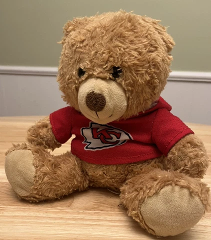 NWT Good Stuff Rally Man Bear Plush 8” Kansas City Chiefs Hoodie Officially Cover
