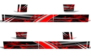 Rocker Panel Graphic Trim Kit Truck Decal Set Fits FORD RAPTOR F150 10-14 RED - Picture 1 of 2