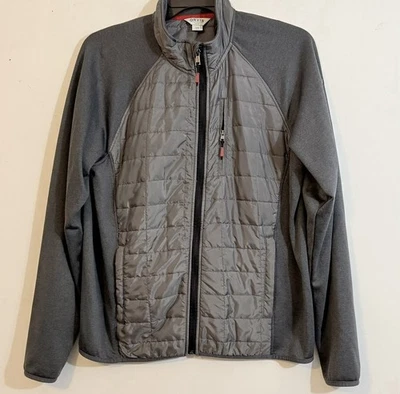 Orvis Quilted Softshell Full Zip Jacket Men’s L Gray Insulated Outdoor Layer - Image 1 of 4