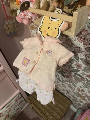 Baby born zapf creation vintage retro flower outfit shirt and shorts - Image 1 of 2