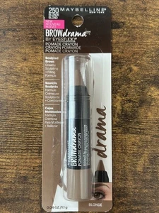 Maybelline Brow Drama By EyeStudio Pomade Crayon, 250 Blonde - Rare HTF - Picture 1 of 3