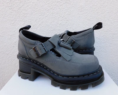 ZAPATOS DE TACÓN DE PLATAFORMA DR. MARTENS GAMUZA CORRAN MARY-JANE, MUJER US 7/ EUR 38 ~NUEVOS Foto 1 de 4