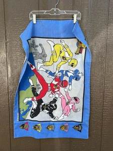 Vintage 1994 Mighty Morphin Power Rangers Kissenbezug Blau Baumwolle Bettwäsche - Bild 1 von 3