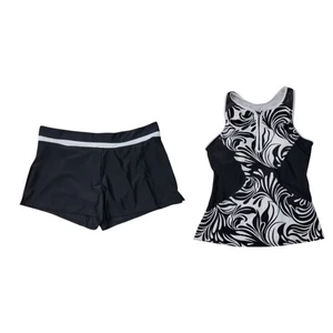 ZeroXposur Womens Size S Scuba Tankini Swimsuit 2-Pc Racerback Top Swim Shorts - Picture 1 of 21