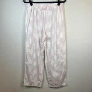 Victoria's Secret Boxershorts gestreift pink weiß Lounge Pyjama Taschen Logo Medium - Bild 1 von 13