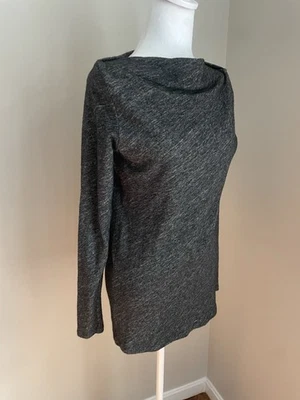 Eileen Fisher Women S Tunic Top Italian Fabric Wool Blend Organic Cotton Shirt - Image 1 of 4