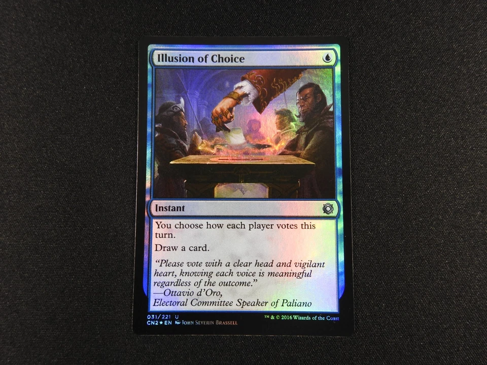Illusion of Choice FOIL NM [Conspiracy: Take the Crown] #1 Mtg Free Tracking! - Image 1 of 3